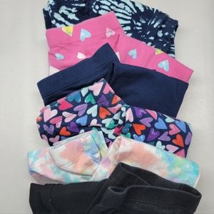 Set of 6 wonder nation girls size 7/8 leggings